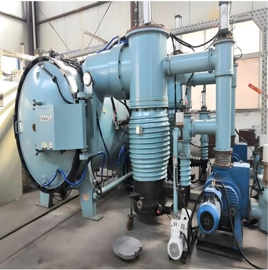 Vacuum processing equipment pictured in the manufacturing brochure
